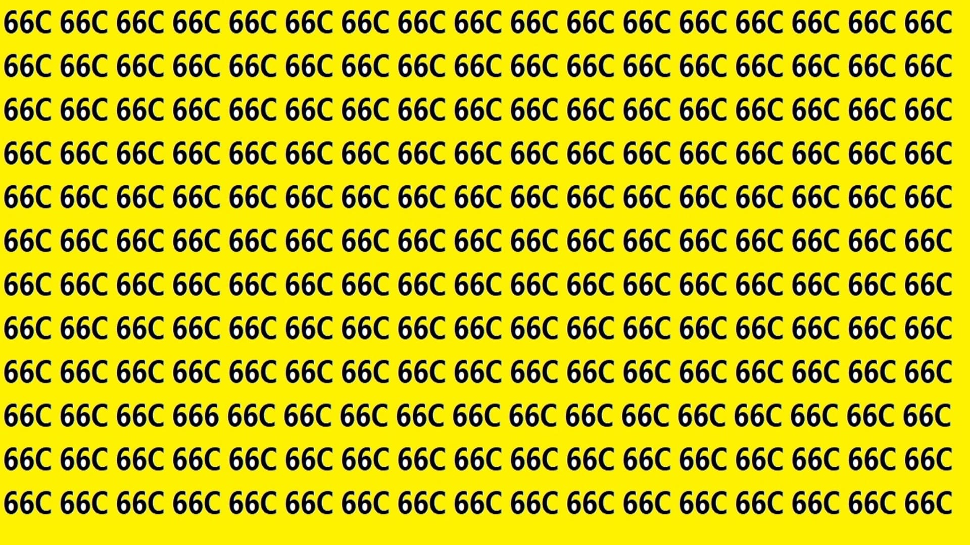 Optical Illusion iq test brain teaser image Can You Spot 666 Within 15 Seconds?