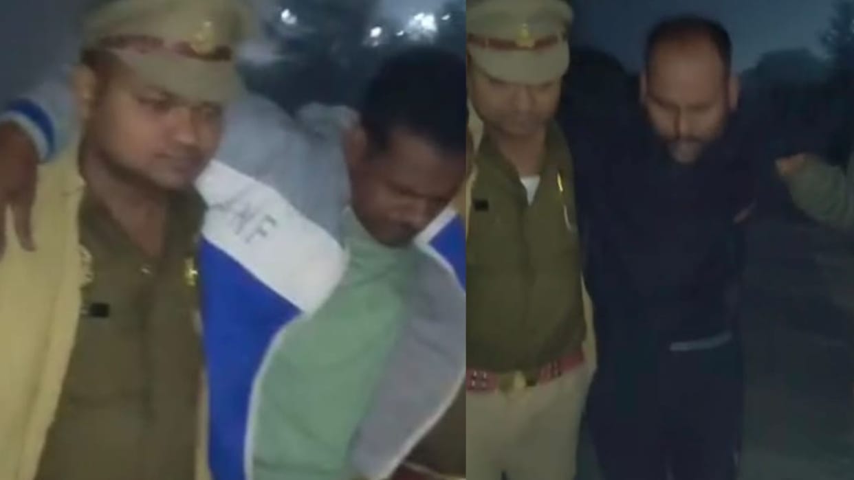UP police encounter Two criminals of Bihar gang arrested in Azamgarh