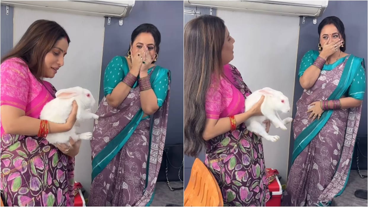 Bhojpuri Actress Rani Chatterjee and Sanjana Pandey Video Goes Viral from Movie up wali Bihar wali set