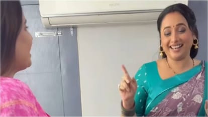 Bhojpuri Actress Rani Chatterjee and Sanjana Pandey Video Goes Viral from Movie up wali Bihar wali set