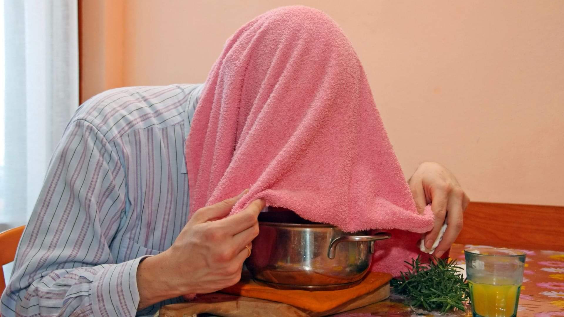 Take basil and celery water and steam it will cure cold and nasal blockage in minutes