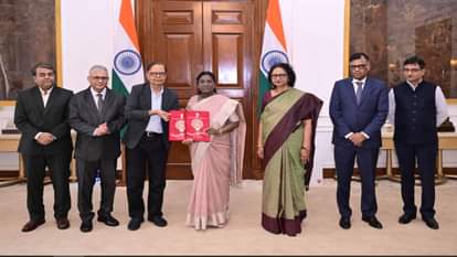 The 16th Finance Commission submitted its final report to the President, giving suggestions on tax sharing