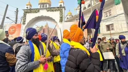 Guru Tegh Bahadur Martyrdom Day Bhagwant Mann arvind Kejriwal Gurdwara Chhathi Patshahi in Srinagar