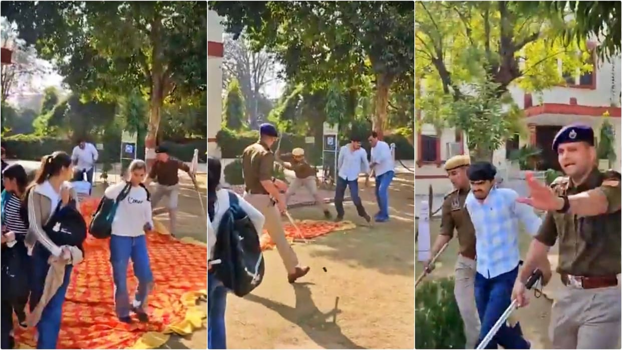 Jaipur News: Police Lathicharge at Rajasthan University Amid Protest Over Revaluation and Fee Hike