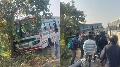 Moradabad: A speeding roadways bus crushed two bikes, pump worker died… twenty passengers injured