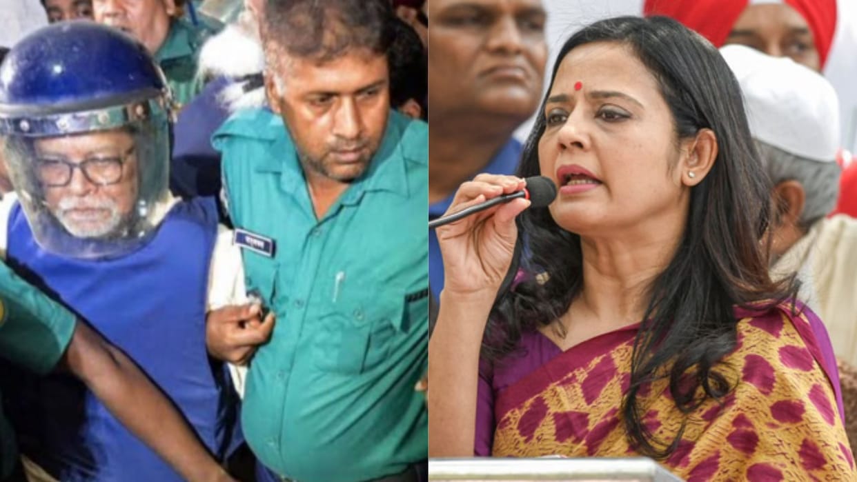 Mahua Moitra Sharing photo of arrest of Bangladesh election commissioner controversy BJP says insult to India