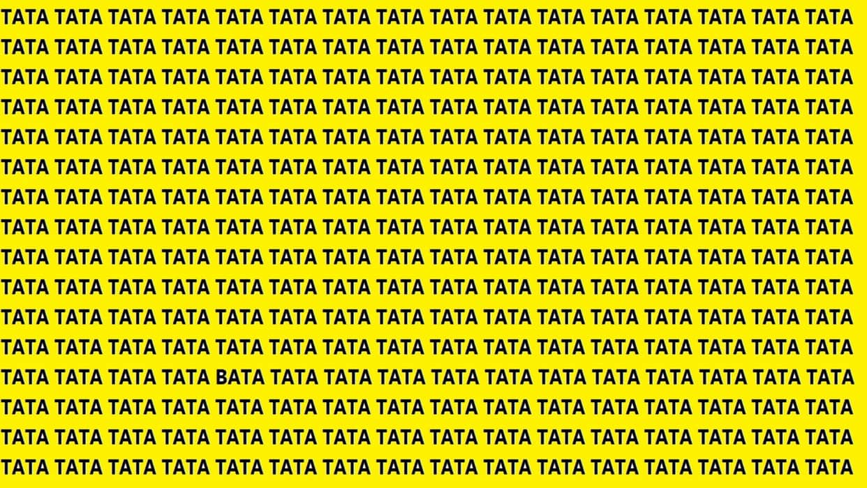 Optical Illusion iq test brain teaser image Can You Spot BATA Within 25 Seconds?