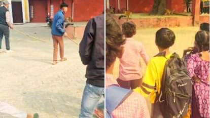 Children should study or chase away monkeys parents express anger children been injured in composite school