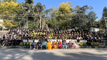 Students and teachers of the Government Teacher Education College organized a rally in the tobacco-free youth
