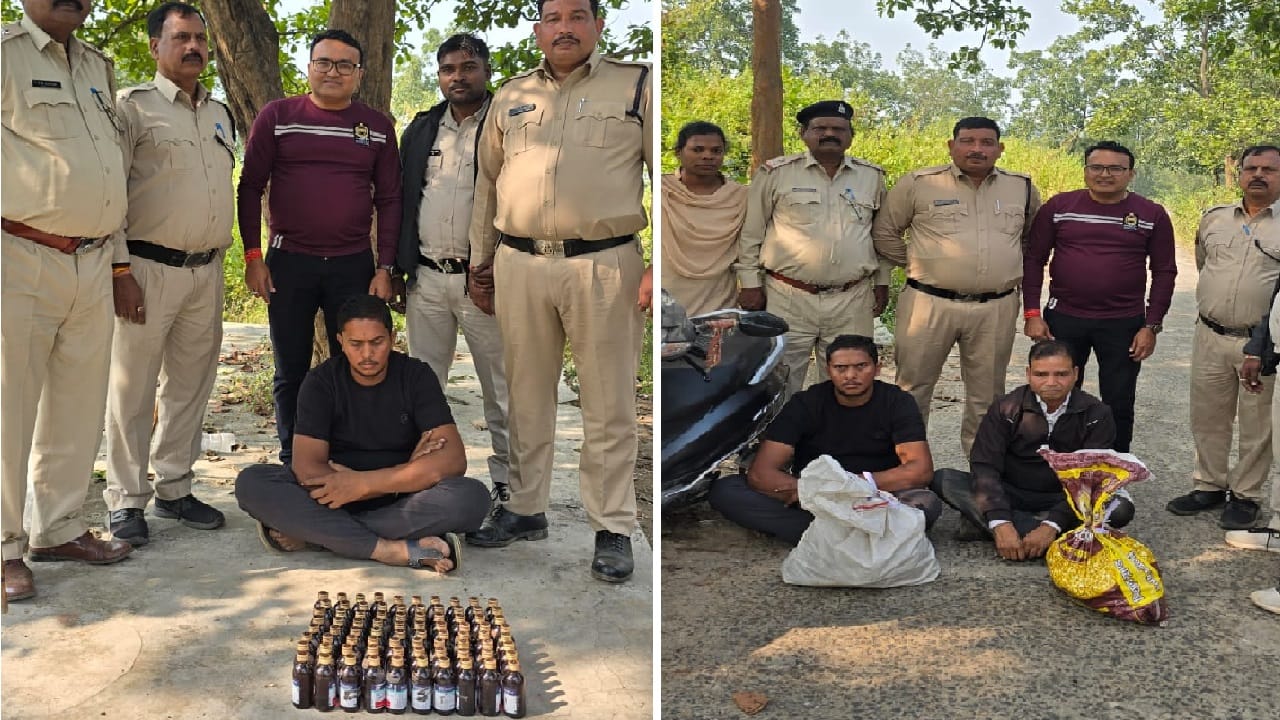 पुलिस की गिरफ्त में आरोपी