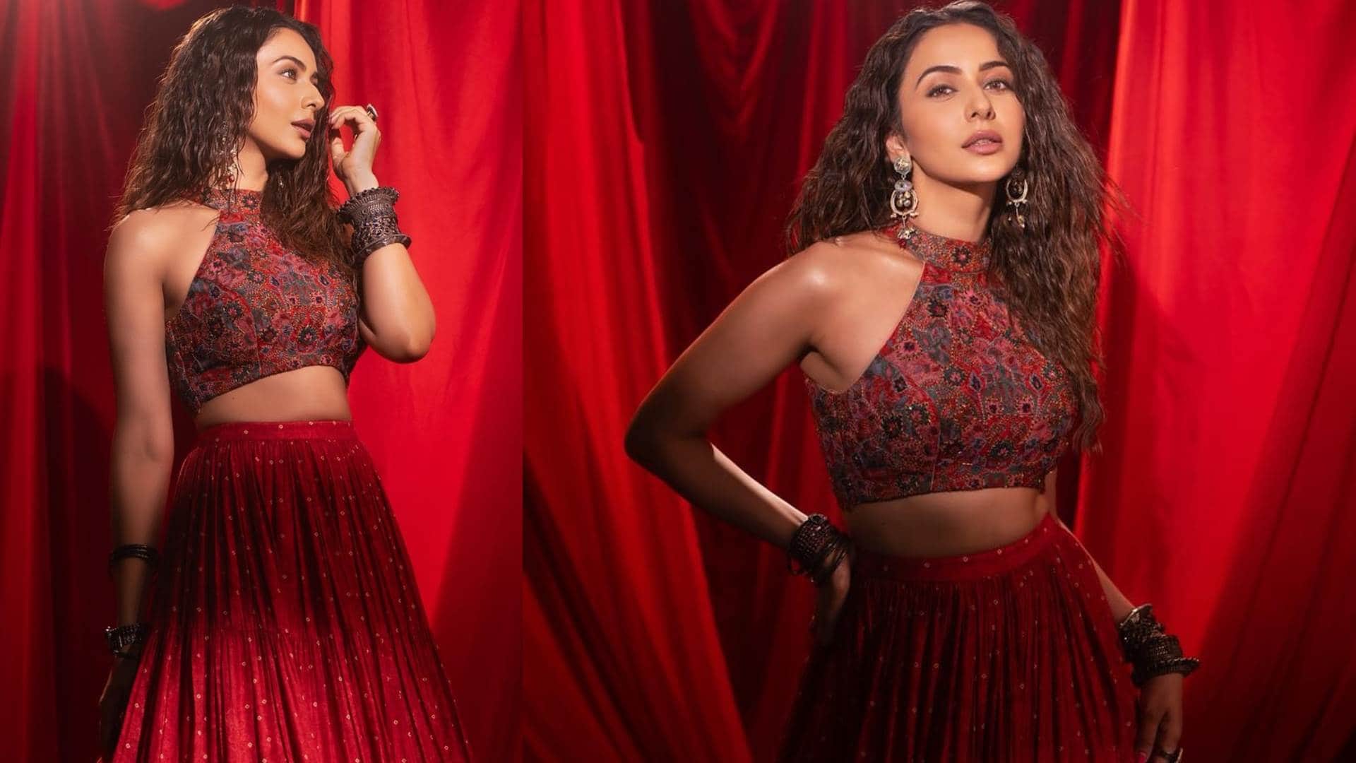 latest design of blouse inspired by Rakul preet singh