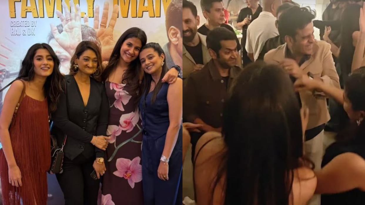 The Family Man 3 starcast in party Manoj Bajpayee and Shreya Dhanwanthary dance video viral
