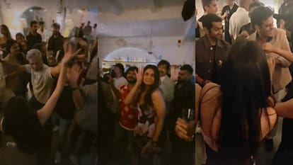 The Family Man 3 starcast in party Manoj Bajpayee and Shreya Dhanwanthary dance video viral