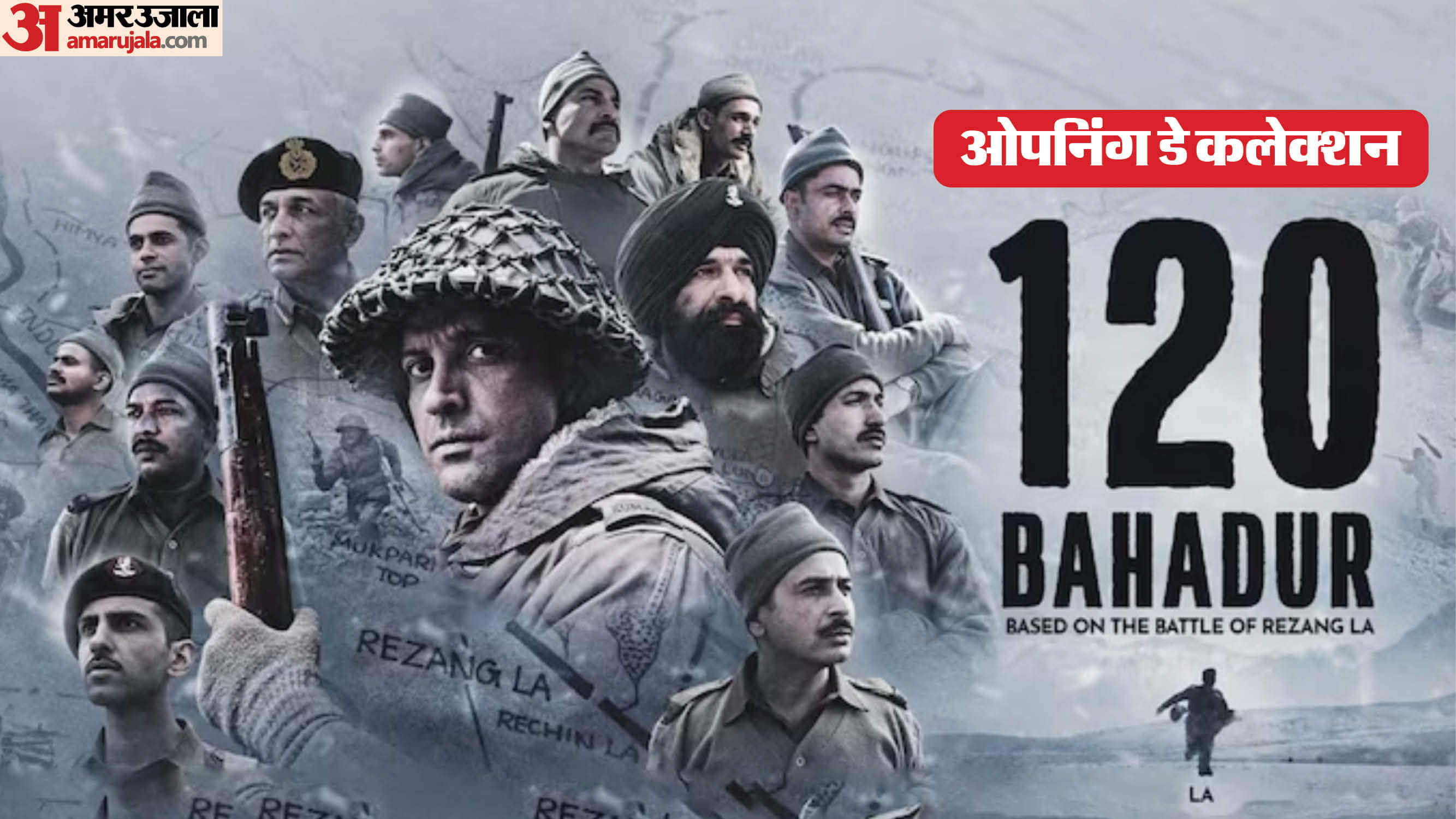 Farhan akhtar movie 120 bahadur day 1 box office collection