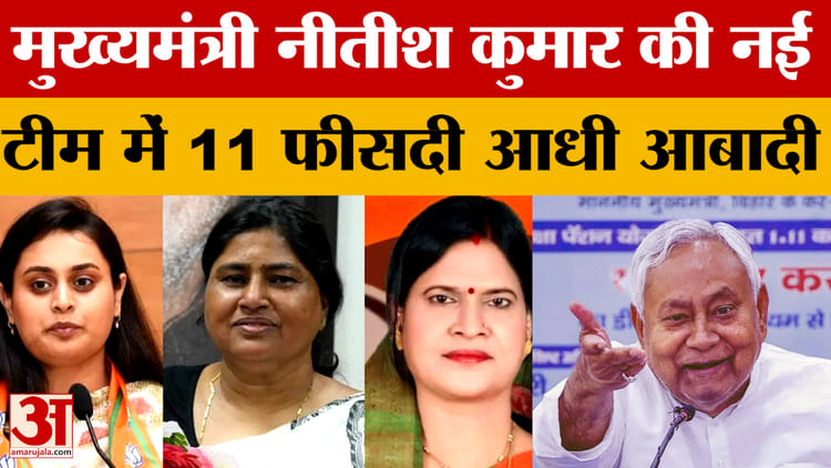 Bihar Cabinet Ministers: नीतीश कुमार की नई टीम में 11 फीसदी आधी आबादी | Leshi Singh |Rama Nishad |Shreyashi