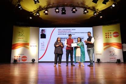 UP: Amar Ujala's  Chandrabhan Yadav honored with Ladli Media Award for news related to organ donation