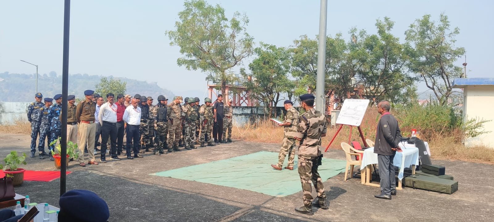 Omkareshwar News: CISF unit successfully organised multi-agency mock drill at Omkareshwar Power Station