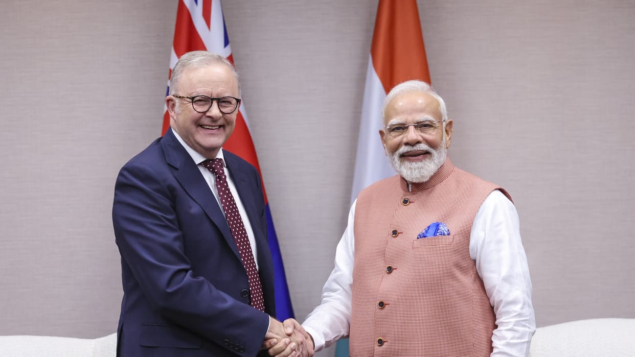 PM Modi holds a bilateral meeting with Australian PM Anthony Albanese in Johannesburg