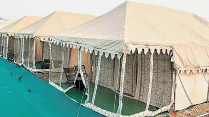 Shri Guru Tegh Bahadur Martyrdom Day Tent cities built in Shri Anandpur Sahib rooms can be booked online