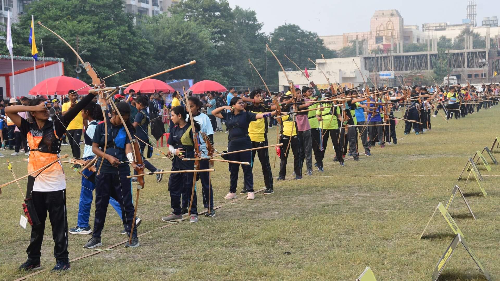 school archery meet in Varanasi See latest Photos of enthusiastic players