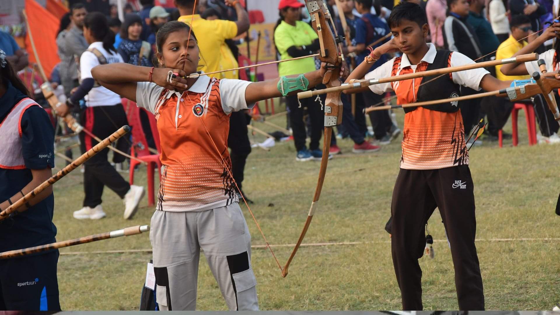 school archery meet in Varanasi See latest Photos of enthusiastic players