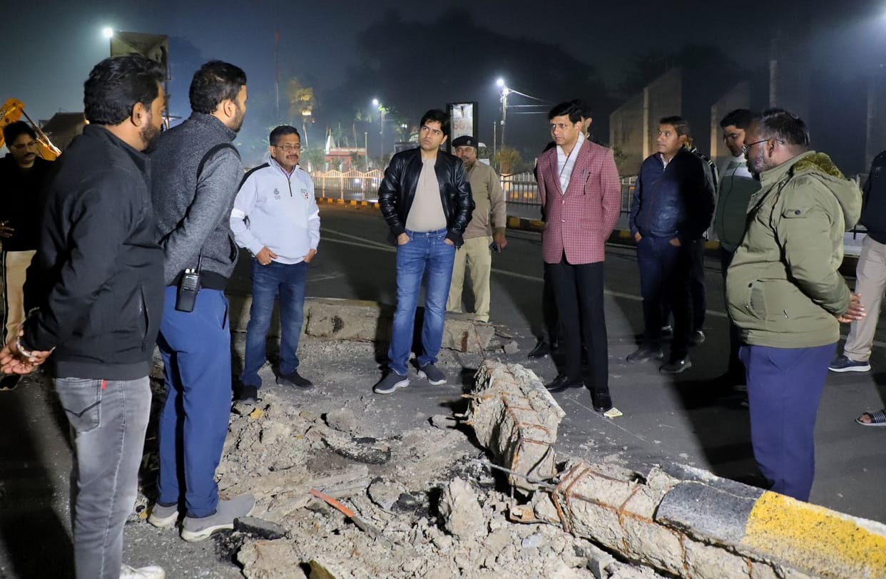Indore News: BRTS is breaking down at night, the mayor said – the dividers on one side will be removed in a mo