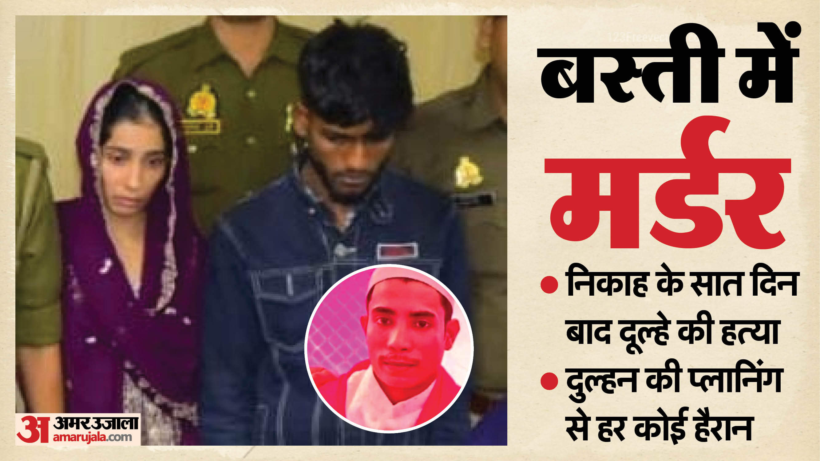 Basti groom Murder seven days after marriage bride killed him along with her lover