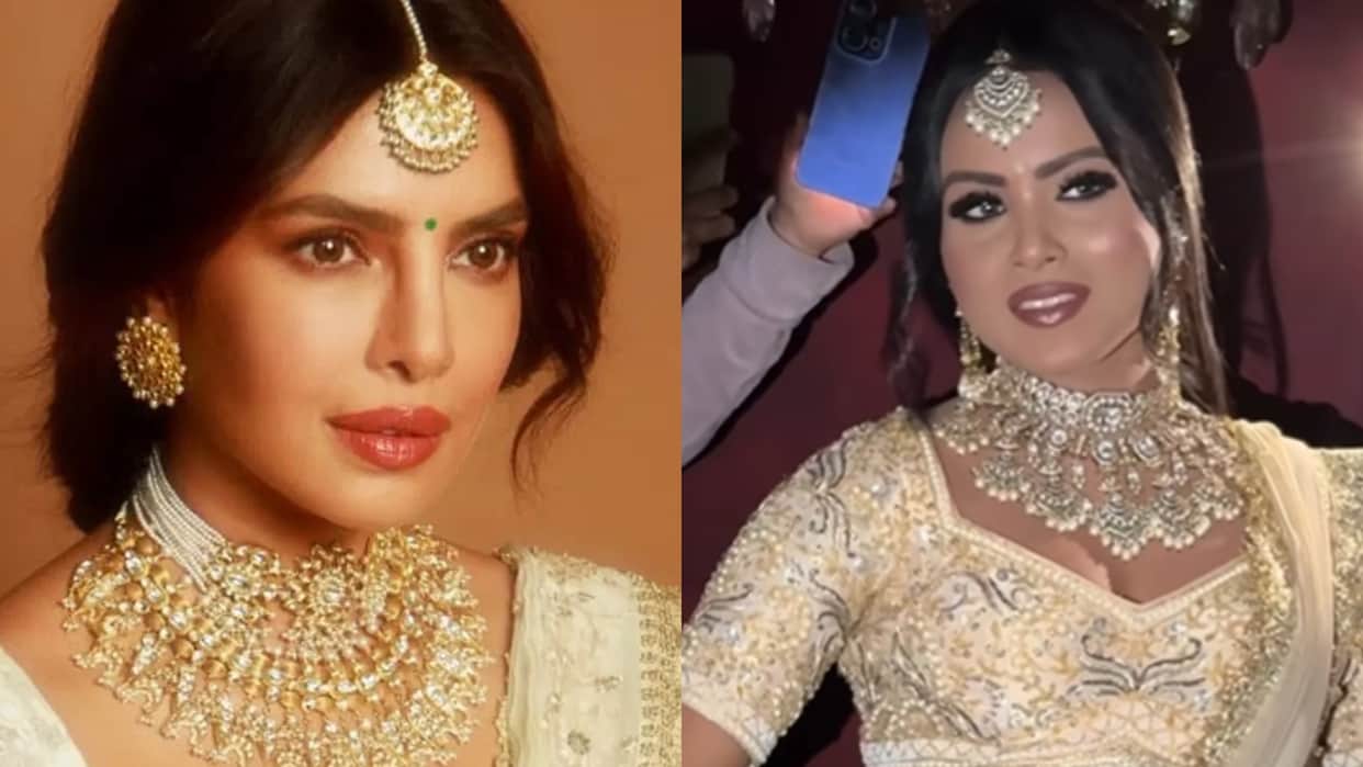 Model Recreate Priyanka Chopra Varanasi Film Event Look Actress Praise Her