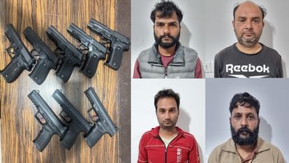 Delhi Crime Branch arrested four accused in an international arms smuggling ring linked to the Pakistani ISI