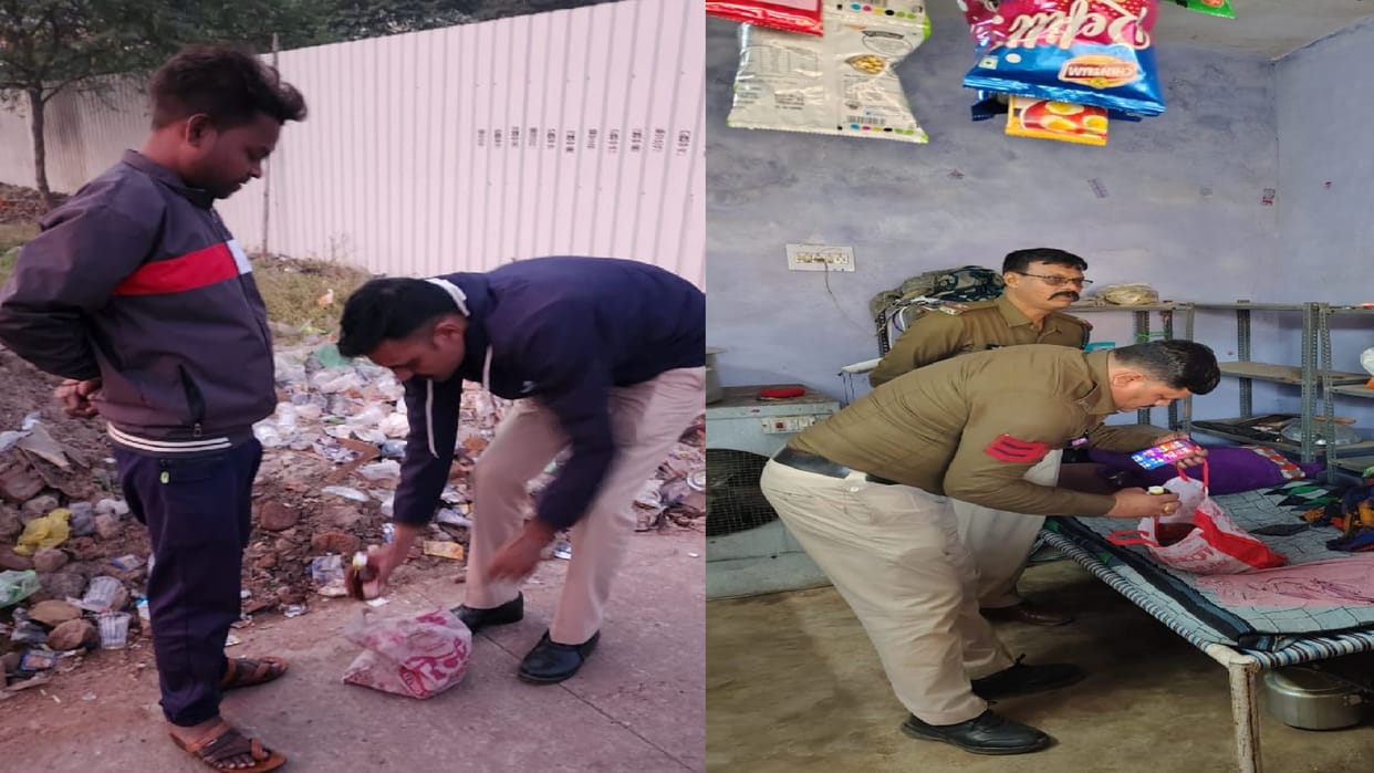 Major police action at 4 am: 134 accused arrested in Raipur, marijuana, illicit liquor and weapons recovered
