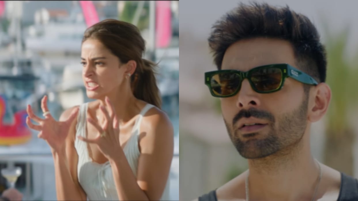 Kartik aaryan ananya panday movie tu meri mai teri teaser reactions fans love the chemistry