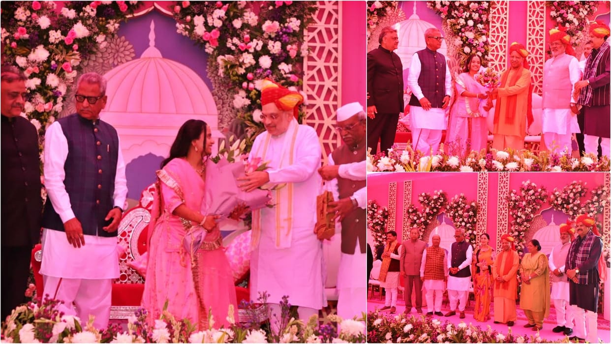 Pali: Amit Shah and several VVIPs arrive for Om Mathur's granddaughter's wedding, UP CM Yogi statement in news