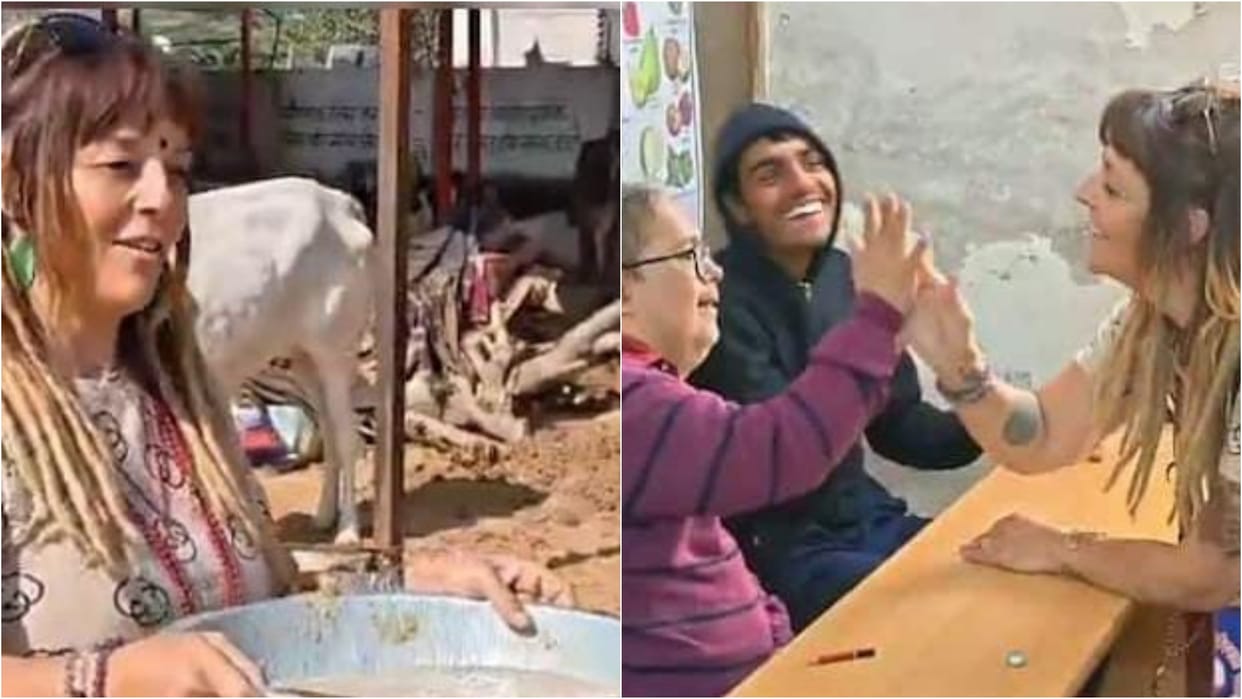 Rajasthan News: Olivia Returns From France to Nawalgarh After 7 Years to Fulfill a Promise, Celebrate Birthday