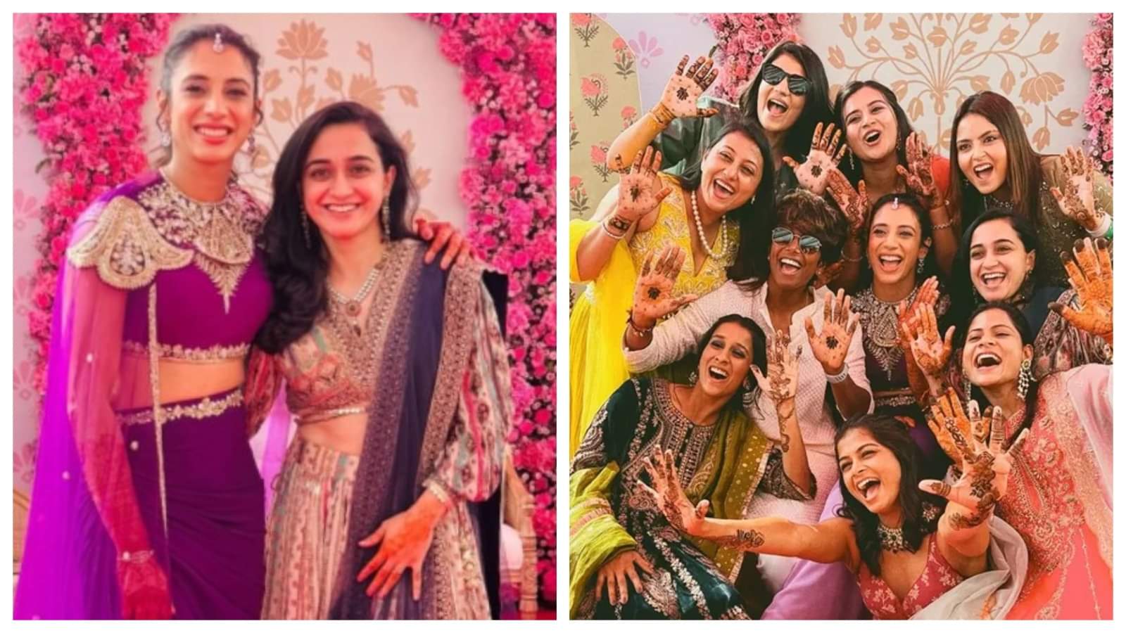 Smriti Mandhana Palash Muchhal Wedding Ceremony Today Smriti Pre-Wedding Mehndi Sangeet Video Photos