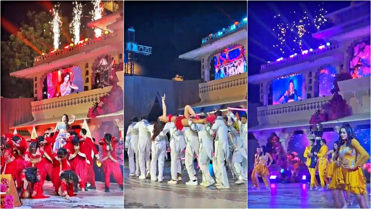 Royal Wedding: उदयपुर में अभिनेता वरुण धवन, अभिनेत्री जैकलीन फर्नांडिस और कृति सेनन की परफॉरमेंस पर झूमे लोग