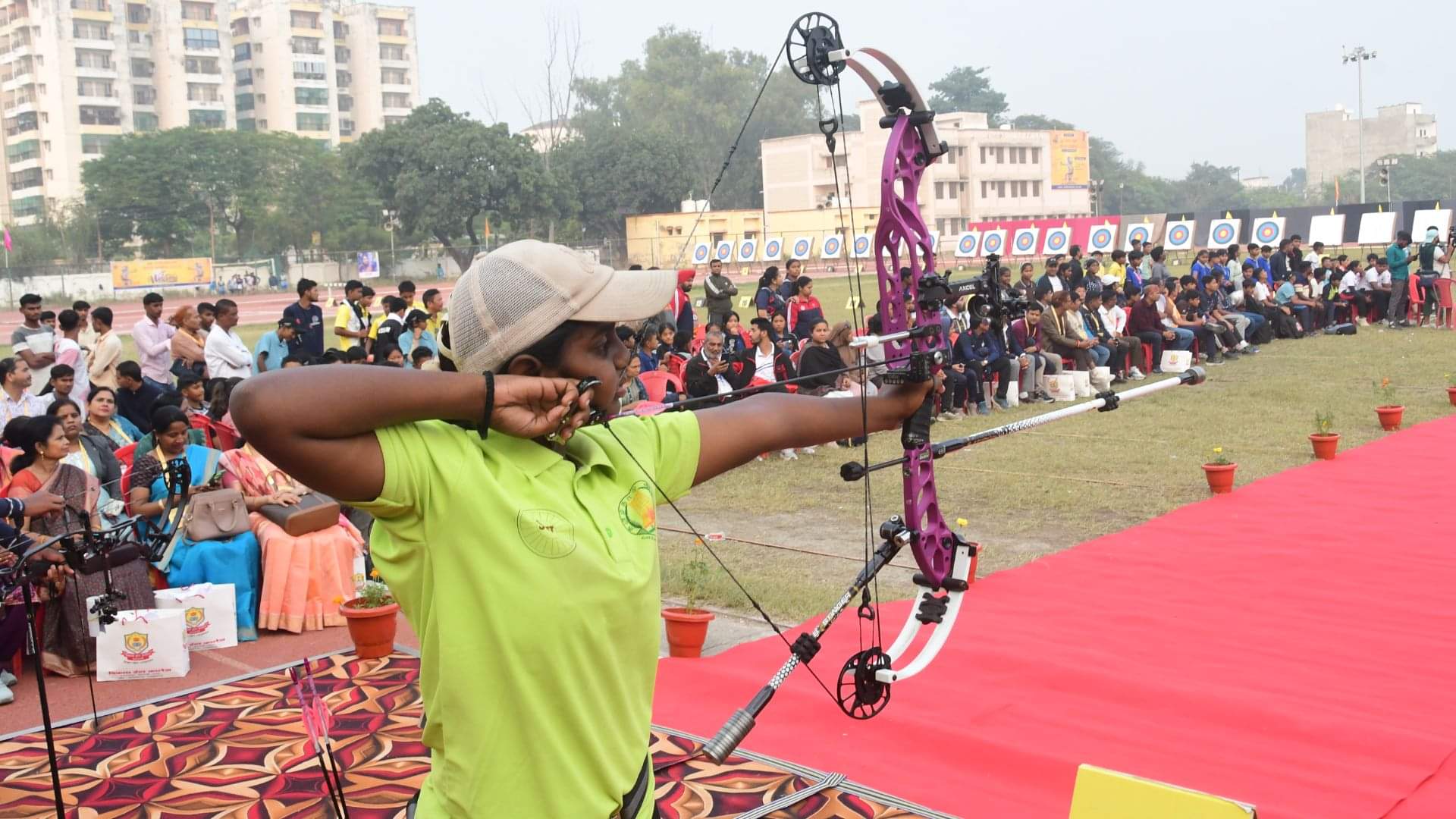 Maharashtra became overall champion of National School Archery Championships with 13 medals in varanasi