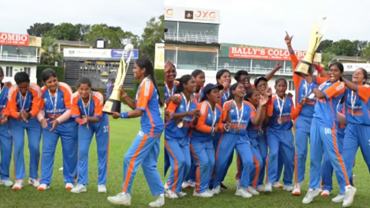 India Blind team imitates Harmanpreets iconic celebration after World Cup win Video goes viral