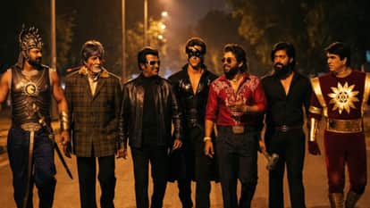 Indian hero’s nigh out shaktiman krish flying jatt pushpa indian superheroes viral post