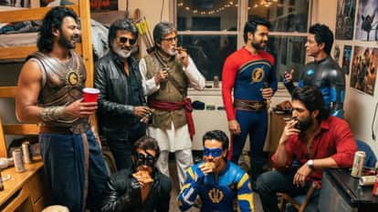 Indian hero’s nigh out shaktiman krish flying jatt pushpa indian superheroes viral post