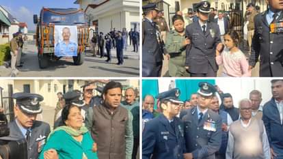 Last rites of martyred pilot Namnash Syal at Patialakad village in Kangra Himachal Pradesh
