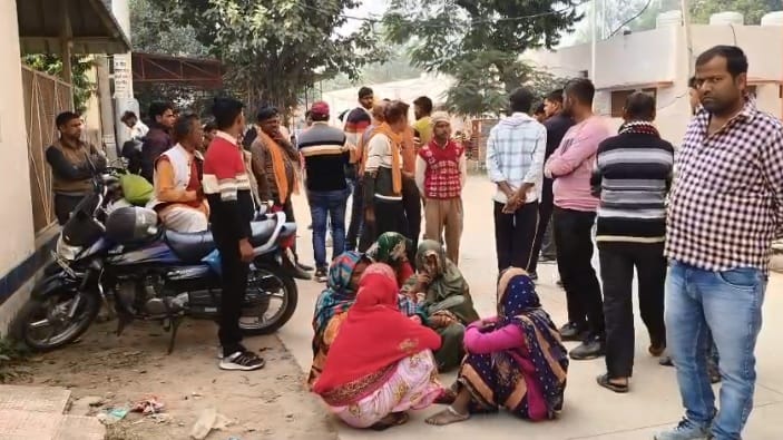 Hardoi Three youths riding a bike were crushed by an unknown vehicle two cousins died one injured