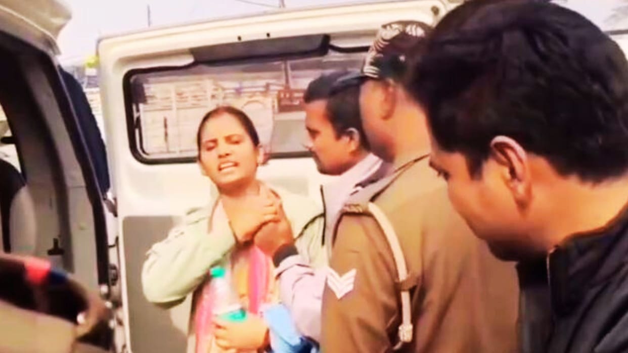Police took loco pilot wife from hospital to station in chandauli administration taking one-sided action