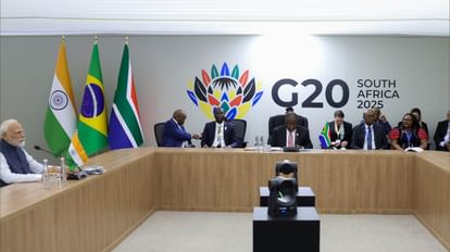 PM Modi In South Africa Photos Johansberg G20 Highlights Ramphosa Challenges Macro Meloni and others meeting