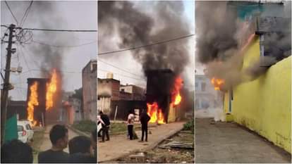 MP News: Gas cylinder blast in Jabalpur destroys two-story house, explosion in Railway Colony creates panic