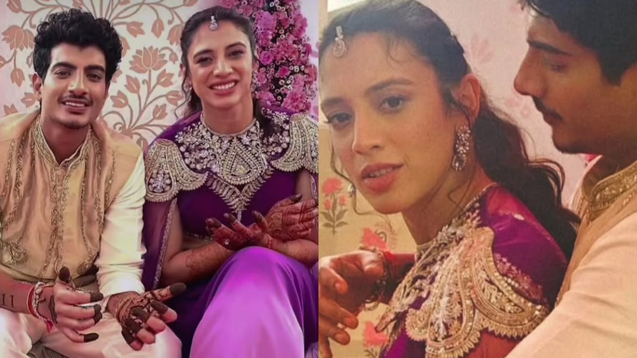 Palaash Muchhal and Smriti Mandhana Pre wedding Function photos from mehendi ceremony of cricketer goes Viral