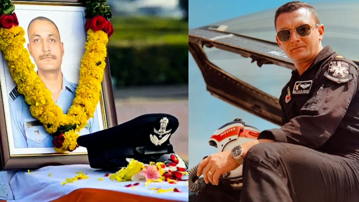 US F-16 Pilot Capt Taylor Hiester on Dubai Air Show Tejas crash Indian Namansh Syal tragic mishap hindi news