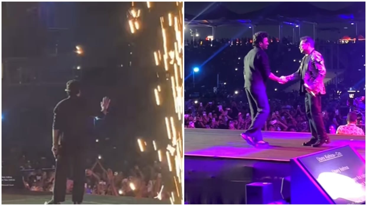 Dhanush gets entry in ar rahman pune music concert video viral
