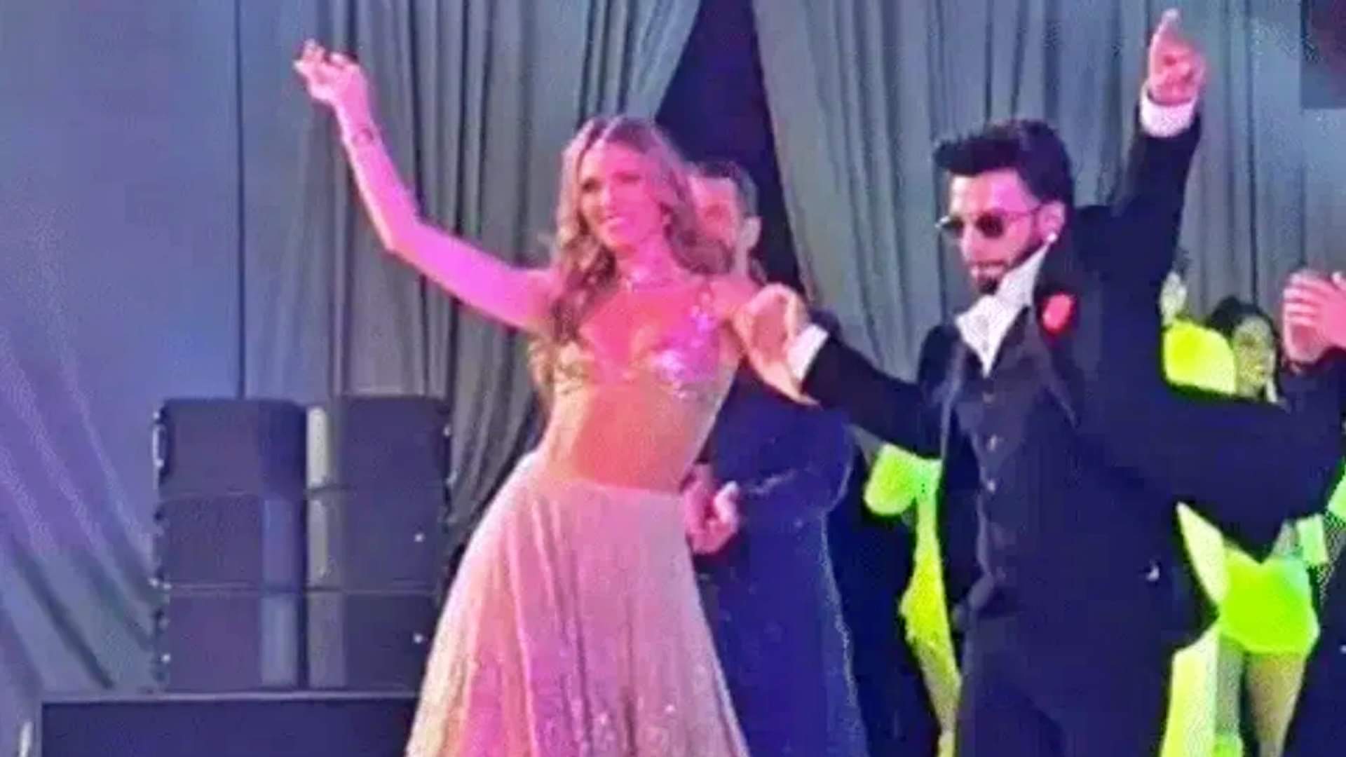 Udaipur Royal Wedding: Nora Fatehi Gives Stunning Performance, Donald Trump Jr. Also Dances with Ranveer Singh