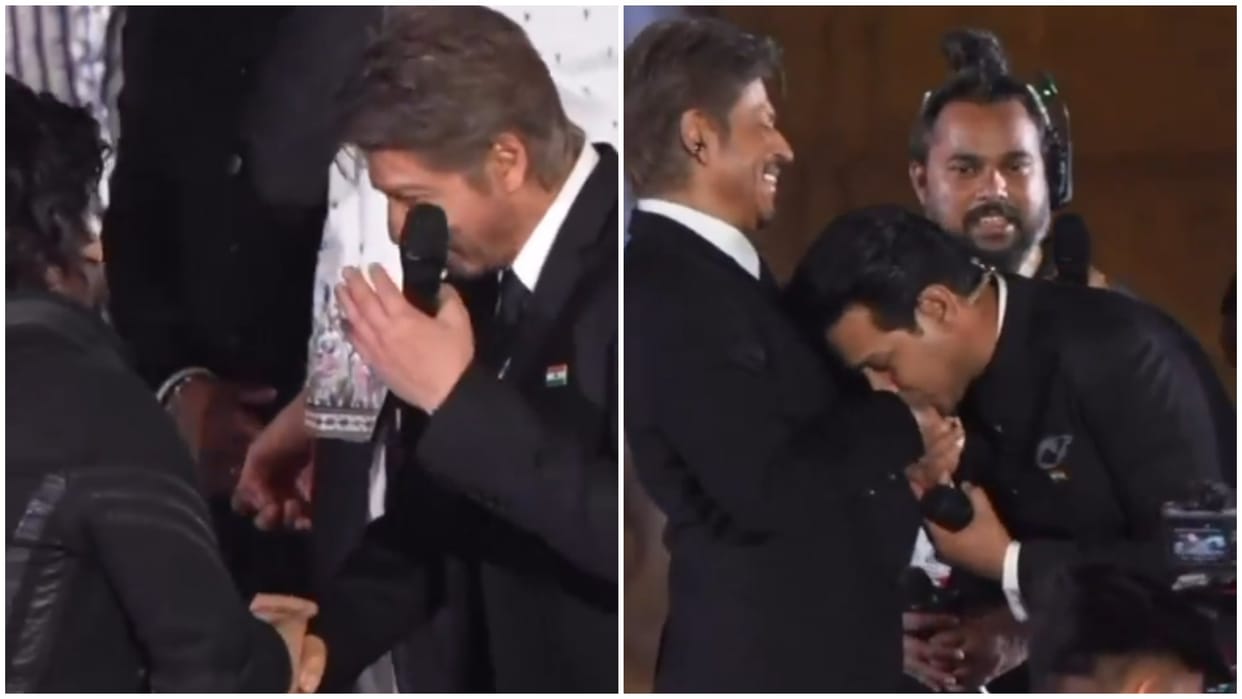 Vikrant massey and himesh reshammiya meets shah rukh khan in lovely way video viral