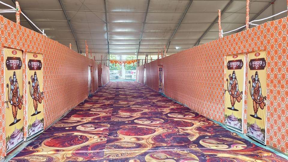 Ramnagari rejoices flag-hoisting ceremony at Ram Temple underway with tight security arrangements in place